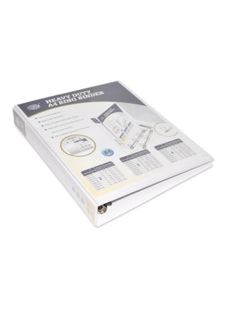 Heavy Duty A4 Ring Binder White - v1604673670/N41436605A_1