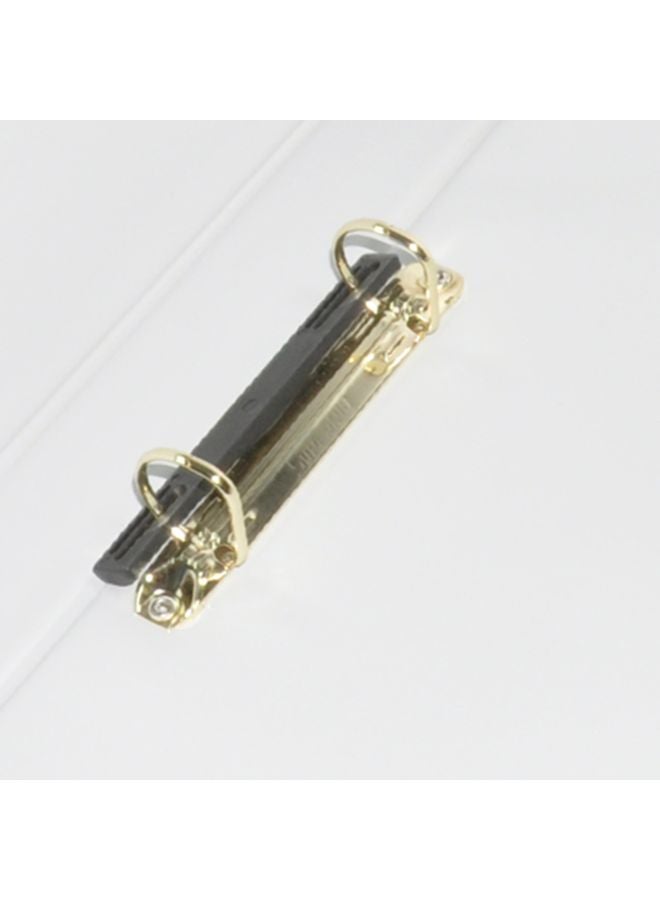 FIS A4 PVC D-Ring Binder Grey/Gold  - Image 3