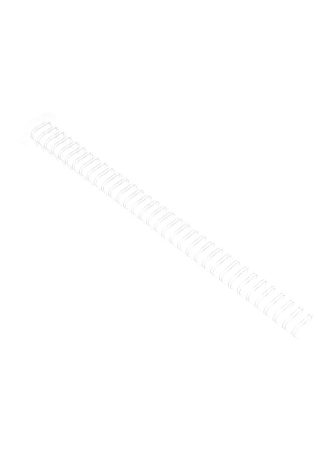 FIS 100-Piece Metal Binding Wire Loop Ring White  - Image 1