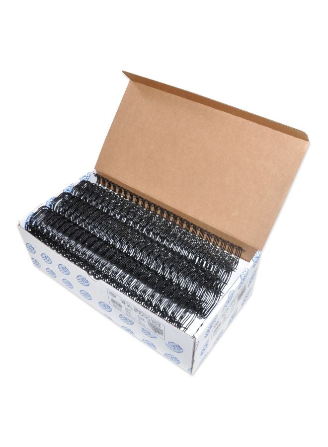 FIS 48-Piece Metal Binding Wire Loop Ring Black  - Image 2
