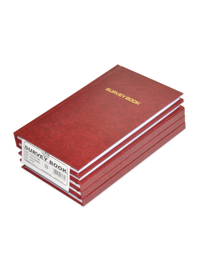 إف اي أس  دفتر معاينة مقاس A5، من 5 قطع - إنجليزي بني - Image 1