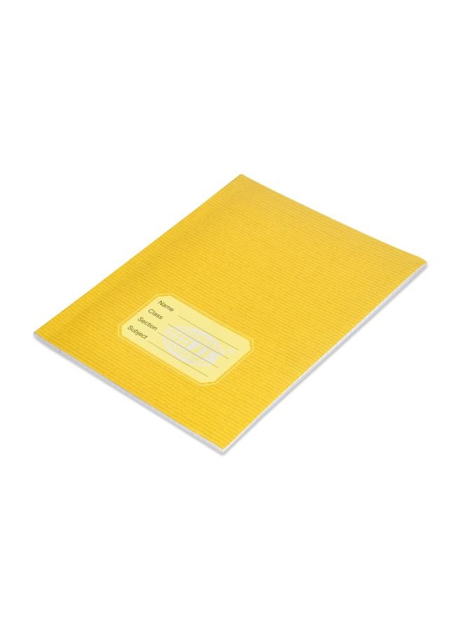 FIS Pack Of 12 Square With Left Margin Exercise Book Yellow - Image 1