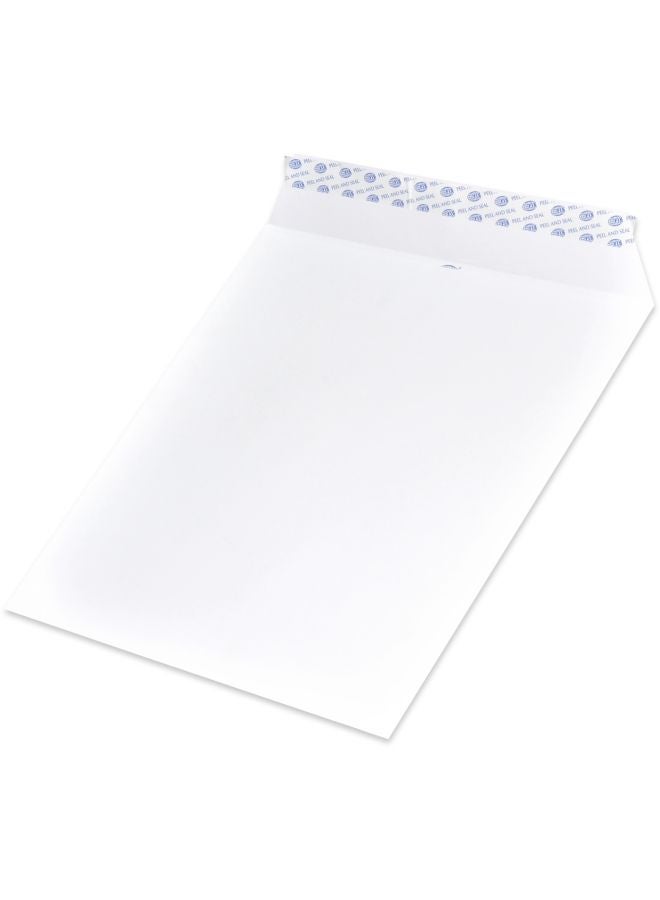 FIS 50-Piece Peel And Seal Envelopes White - Image 2