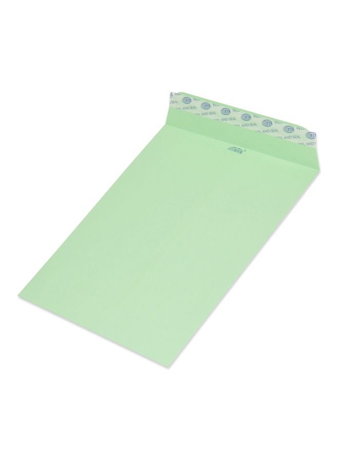 FIS 50-Piece Peel And Seal Envelopes Set Light Green - Image 2