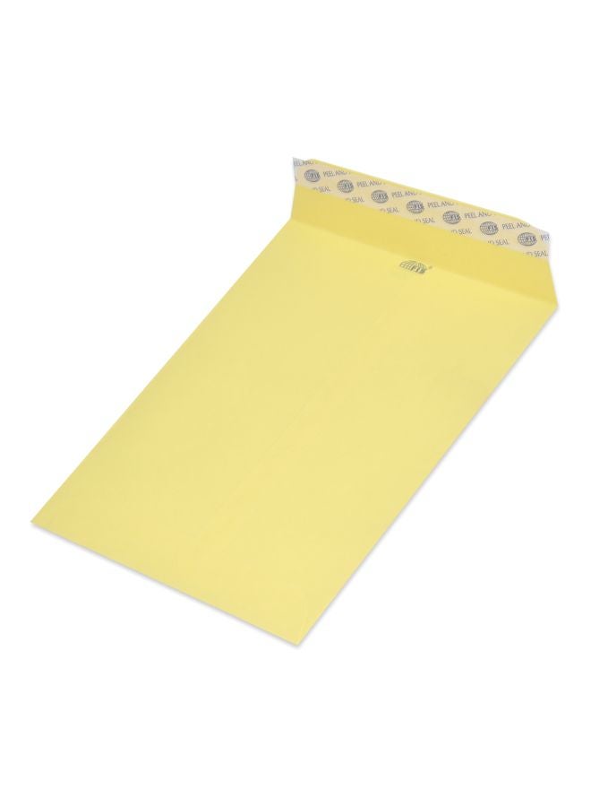 FIS 50-Piece Peel And Seal Envelopes Set Yellow - Image 2