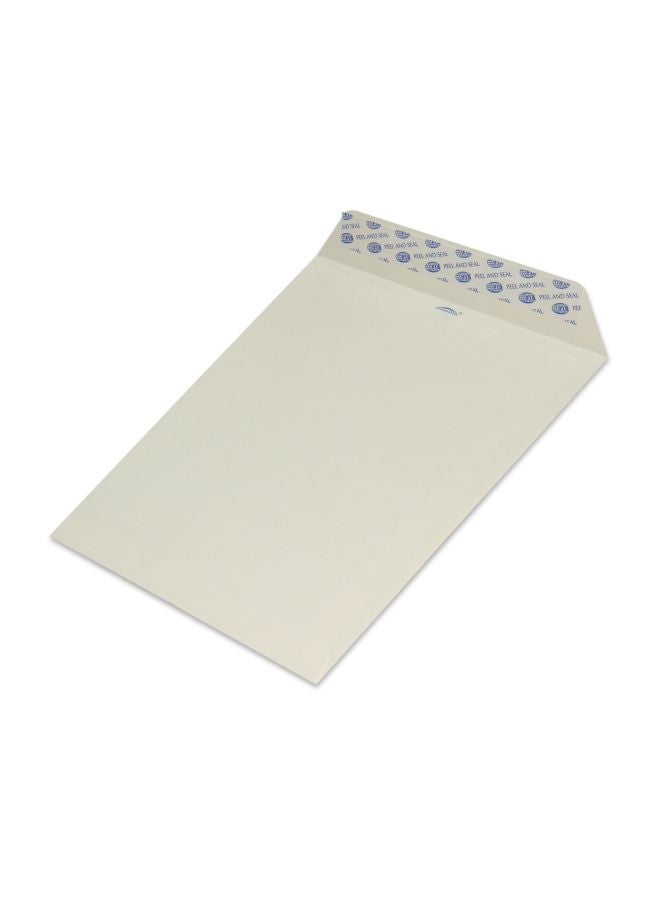 FIS 50-Piece Peel And Seal Envelopes Camelle White - Image 1