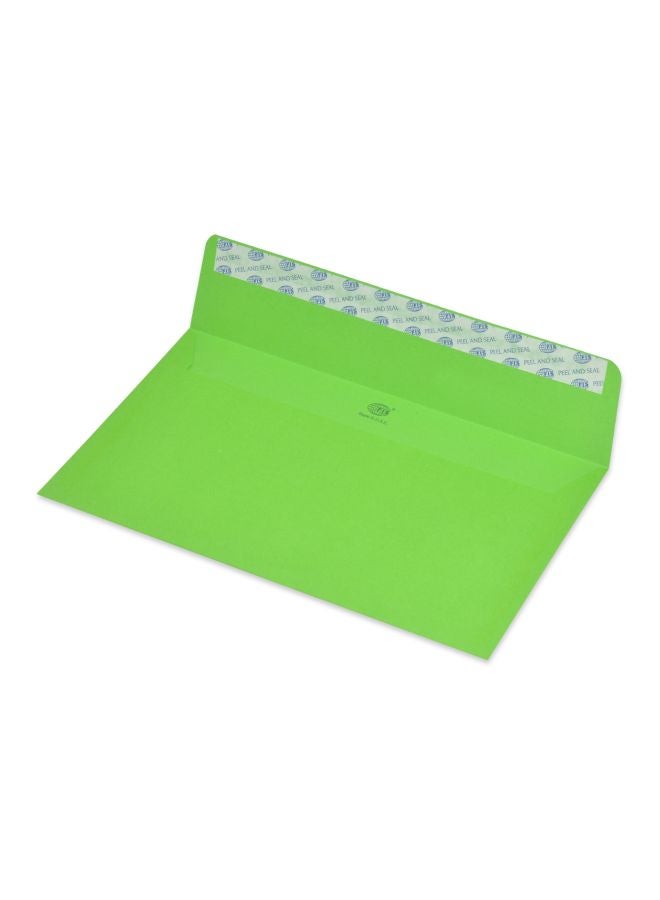 إف اي أس  مجموعة ظروف ذاتية اللصق من 50 قطعة أخضر/فسفوري - Image 1