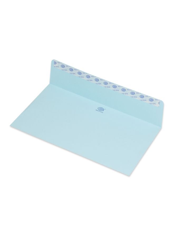 FIS 50-Piece Peel And Seal Envelopes Set Blue - Image 1