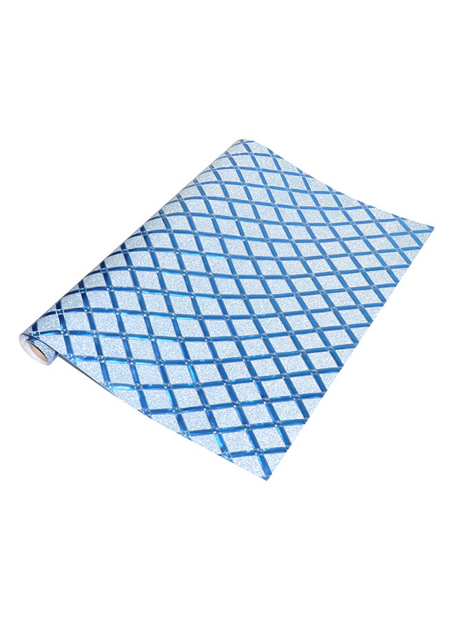 FIS 3D Self Adhesive Glitter Warp Blue/White - Image 1