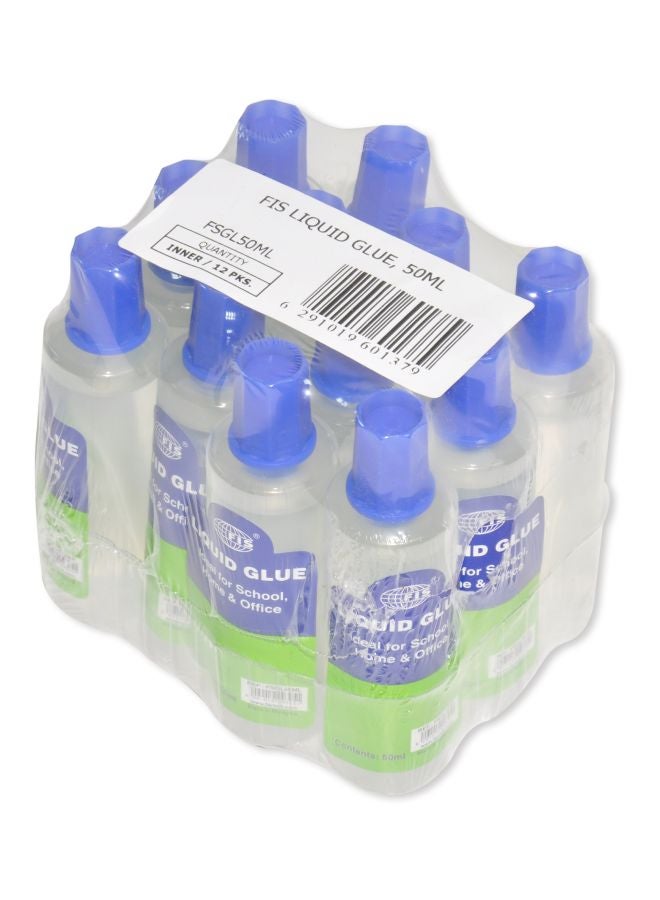 FIS 12-Piece Liquid Glue Clear - Image 2