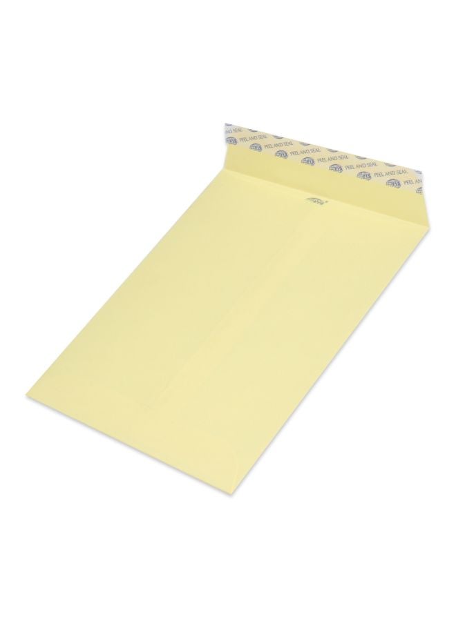 FIS 50-Piece Peel And Seal Envelopes Pastel Cream - Image 2