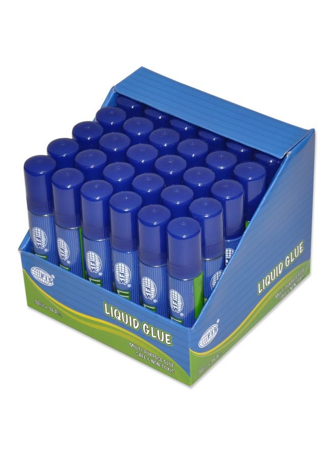 إف اي أس  مجموعة عبوات صمغ سائل من 36 قطعة شفاف - Image 1