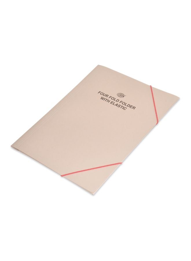 FIS 40-Piece Four Fold Folder With Elastic Band Buff - Image 1