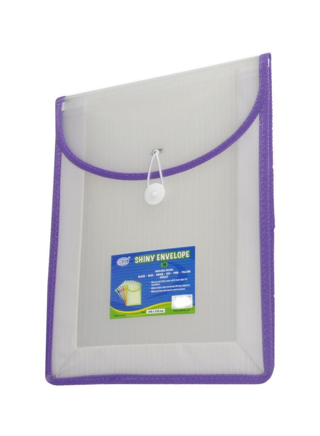 إف اي أس  مغلّف أوراق لامع شفاف/ بنفسجي - Image 1