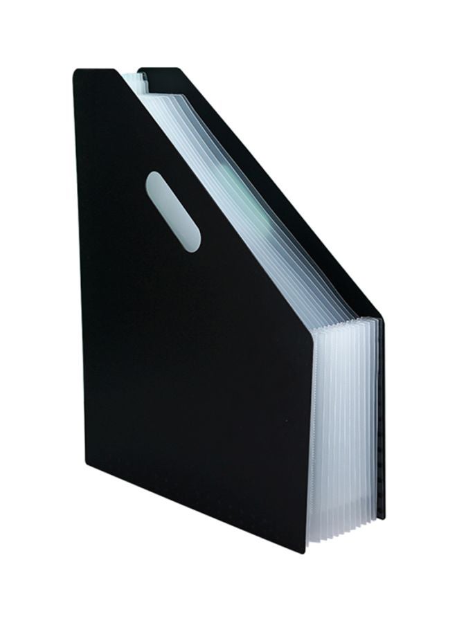 13-Compartment A4 Document Organizer Black - Image 1