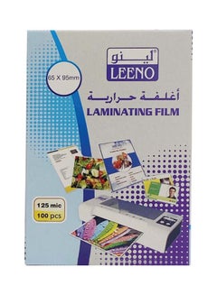 LEENO 100-Piece Laminating Film Clear 