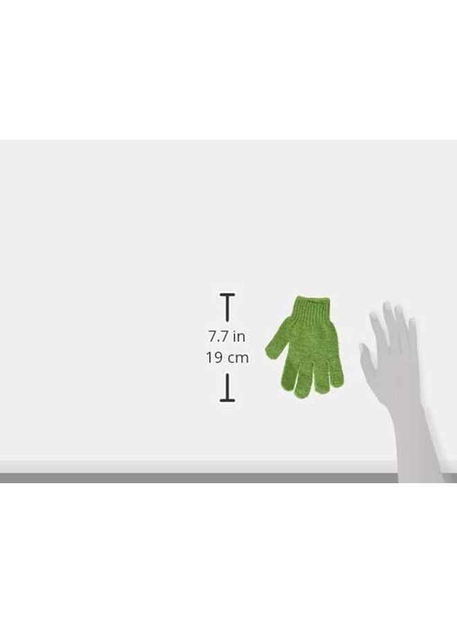ذا بودي شوب - قفازات استحمام لليد مزودة بحلقة أخضر 13.2 x 19.6 x 2سم - Image 1