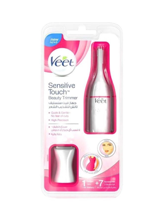 Veet Sensitive Touch Beauty Trimmer White/Pink  - Image 1