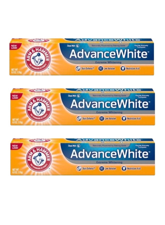 Arm & Hammer Pack Of 3 Advance Extreme White Toothpaste - Image 1