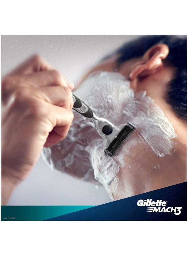 طقم شفرات حلاقة ماك 3 من 8 قطع أزرق / فضي - Image 2