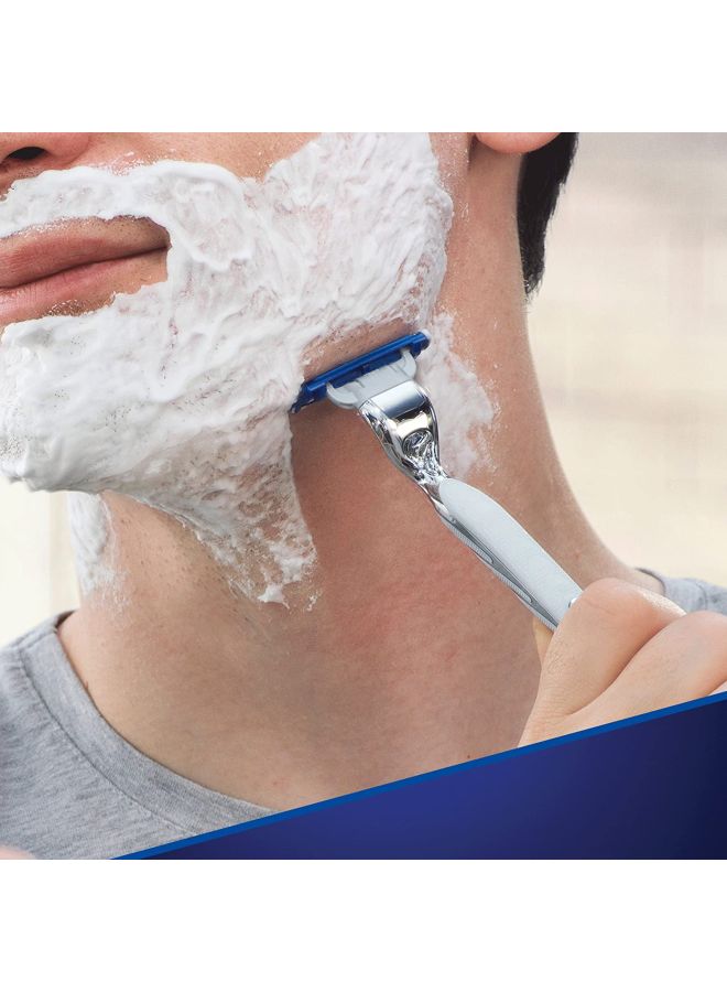 Gillette - Mach3 Turbo Razor And Blades Silver/Blue - Image 1