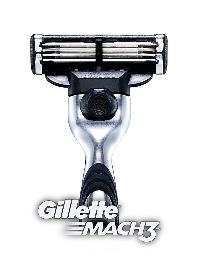 Gillette Mach3 Razor With Blade Silver/Black  - Image 2