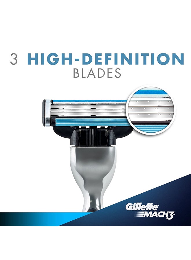 Gillette Mach3 Razor With Blade Silver/Black  - Image 4