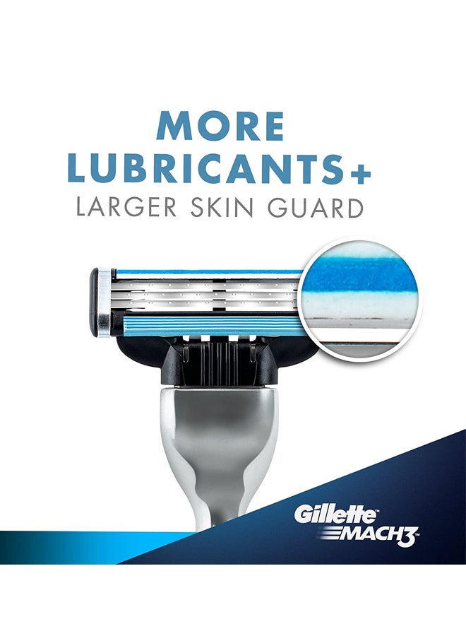 Gillette Mach3 Razor With Blade Silver/Black  - Image 3