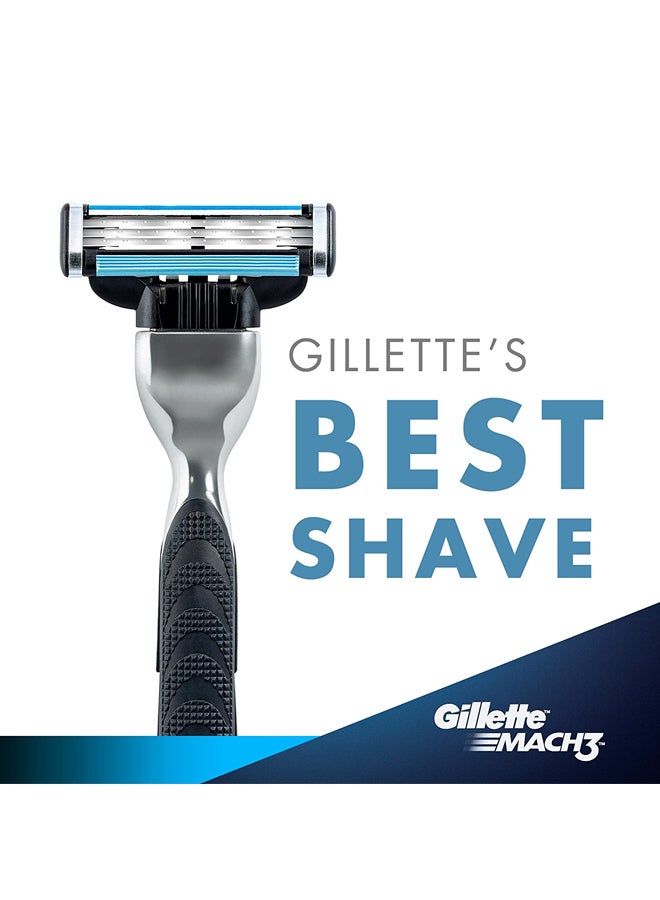 Gillette Mach3 Razor With Blade Silver/Black  - Image 5