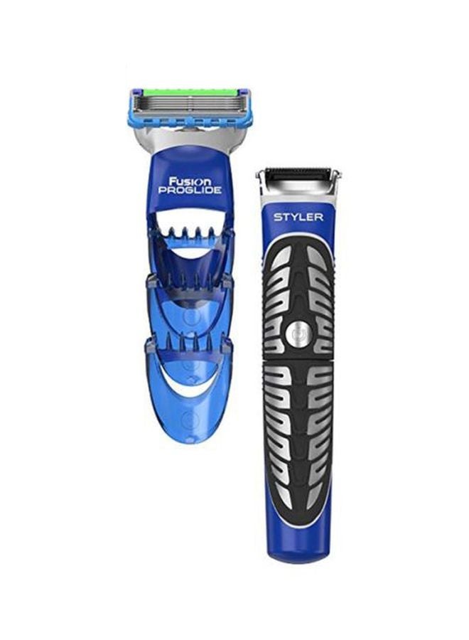 Gillette 3-In-1 Styler Electric Shaver Blue - Image 4