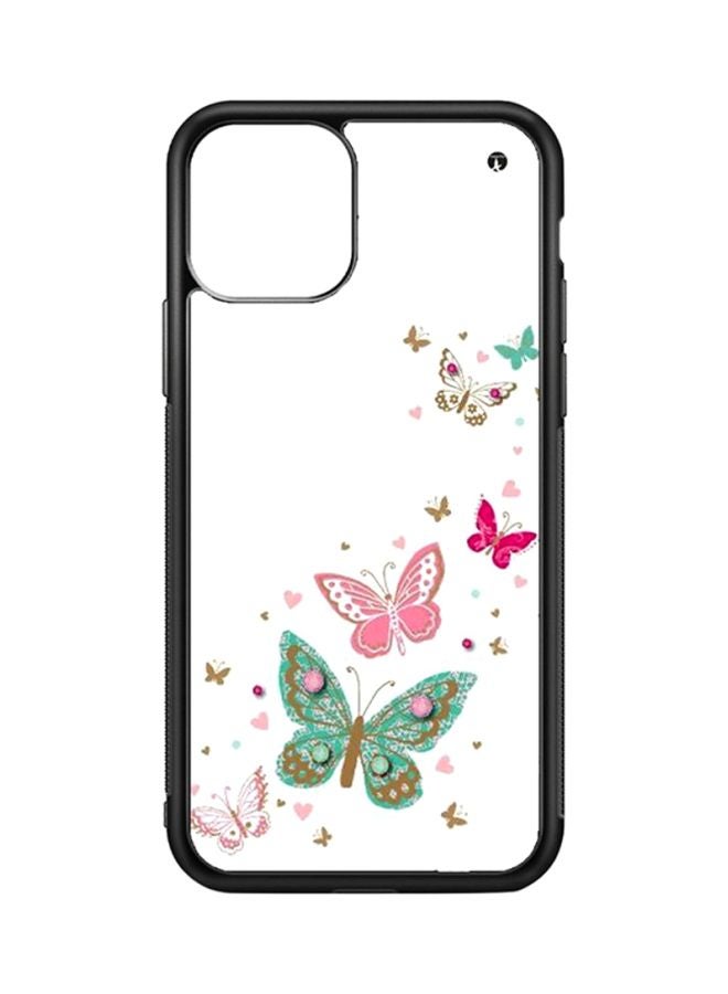 BP Protective Case Cover For Apple iPhone 11 Butterflies (Black Bumper)
