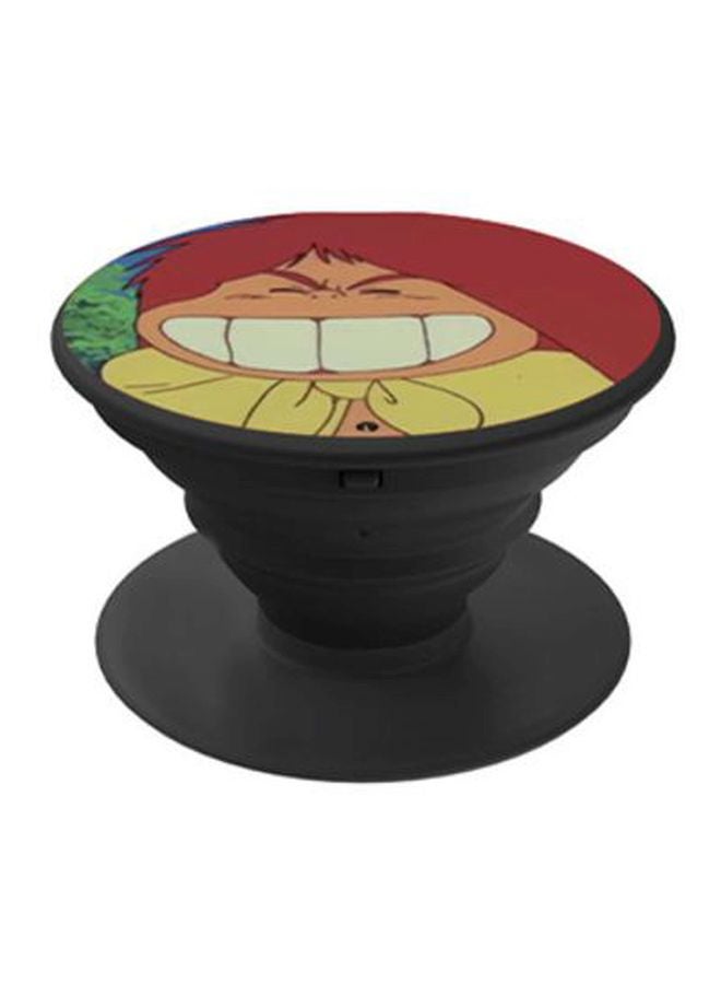 BP 2-Piece Anime Adnan And Lina Printed Pop Up Expanding Phone Grip Holder Set Red/Yellow/White - Image 1