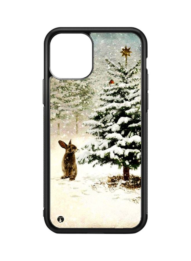 بي بي غطاء حماية واق لهاتف أبل آيفون 11 أخضر/أبيض/ بني