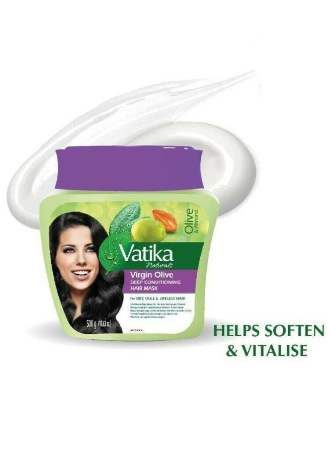 دابر حمام زيت غني بالزيتون واللوز لترطيب عميق للشعر 500جرام - Image 5