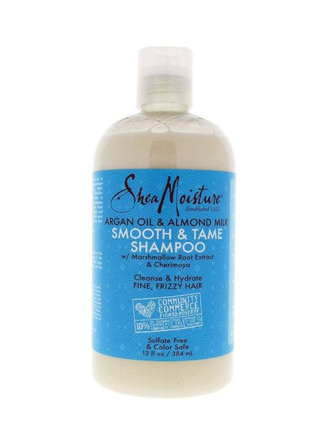SheaMoisture Argan Oil And Almond Milk Smooth And Tame Shampoo 384ml