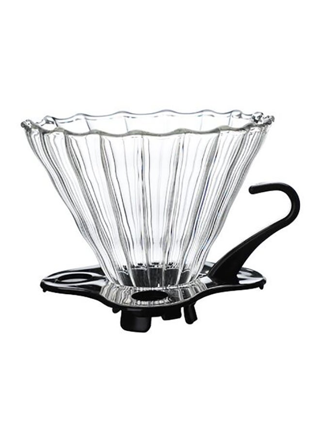 V60 Manual Coffee Share Pot With Filter Glass Clear 20x12cm - v1604677028/N40624235A_2