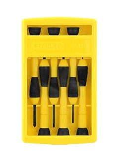 Stanley 6-Piece Precision Screwdriver Set Yellow/Black  - Image 1