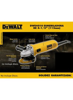 DEWALT Durable Angle Grinder Yellow/Black/Silver  - Image 5