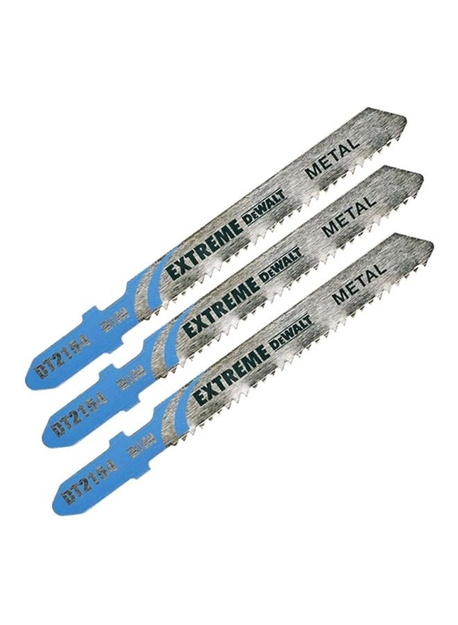 DEWALT 3-Piece Jigsaw Blade Set Silver
