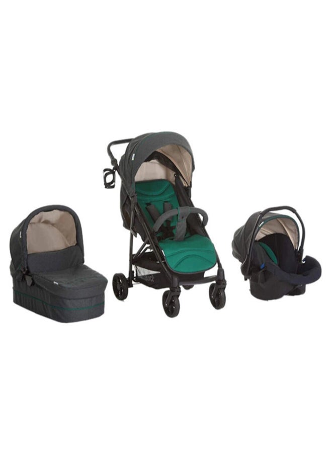 hauck Rapid 4S Stroller Travel System - Caviar Emerald - Image 1