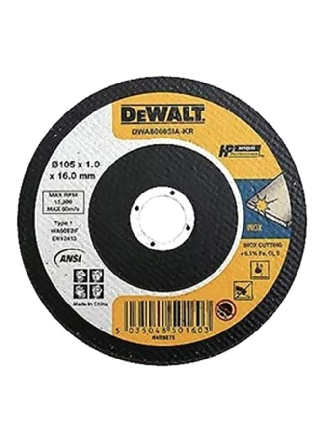 DEWALT Cutting Disc Black/White/Yellow 105x1x16mm 