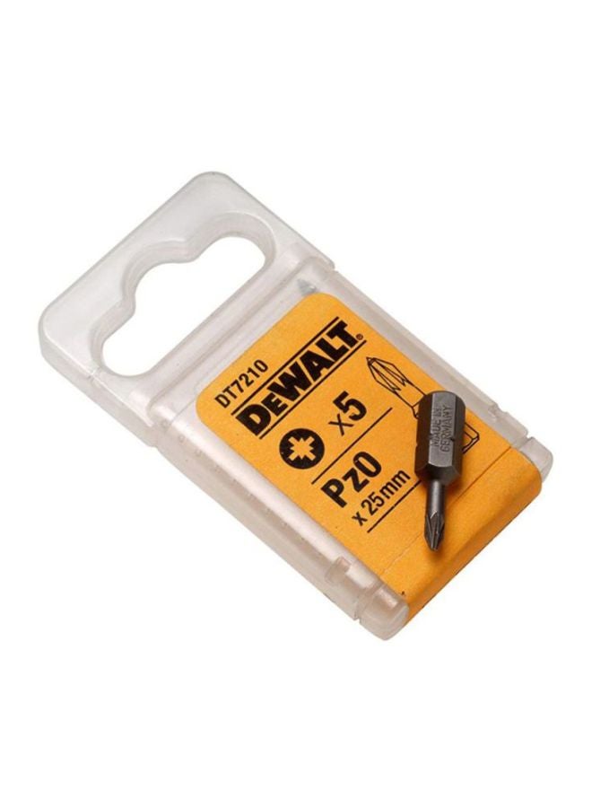 DEWALT - 5-Piece Extra Grip Torsion Bit Set Silver - Image 1