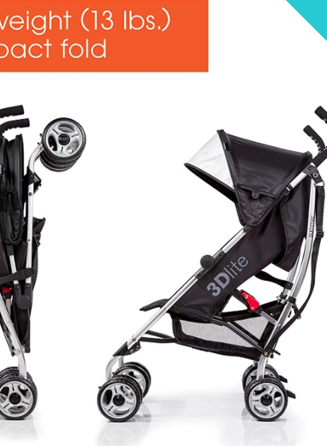 3D Lite Single Stroller - Black/Silver - v1604678723/N14444928A_4