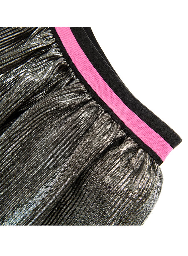 اس ام واي كي تنورة بقصة واسعة وخصر مطاطي فضي - Image 3