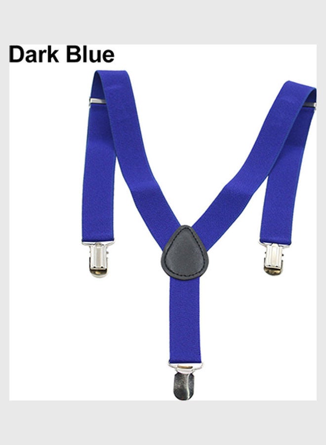 Generic - Baby Girls Boys Fashion Adjustable Clip-on Y-Back Child Elastic Suspenders Navy Blue - Image 1