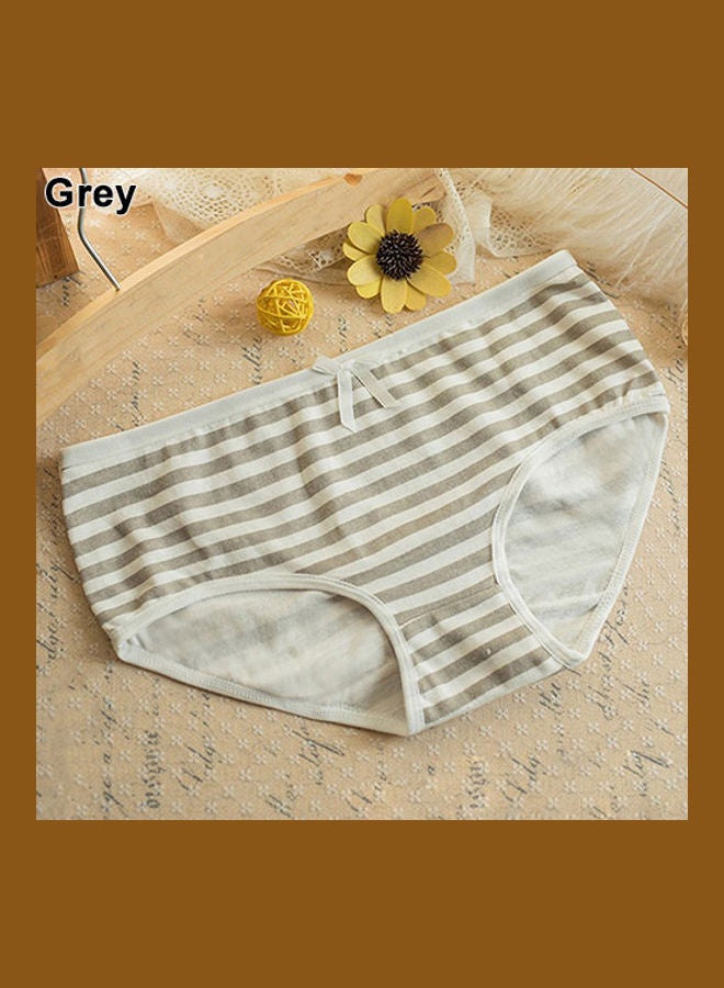 Summer Navy Style Striped Lovely Bowknot Decor Underwear Panties Briefs multicolour  - Image 1