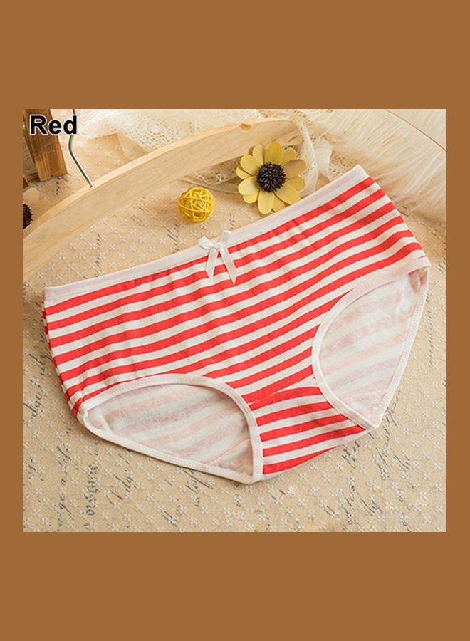 Summer Navy Style Striped Lovely Bowknot Decor Underwear Panties Briefs multicolour  - Image 1