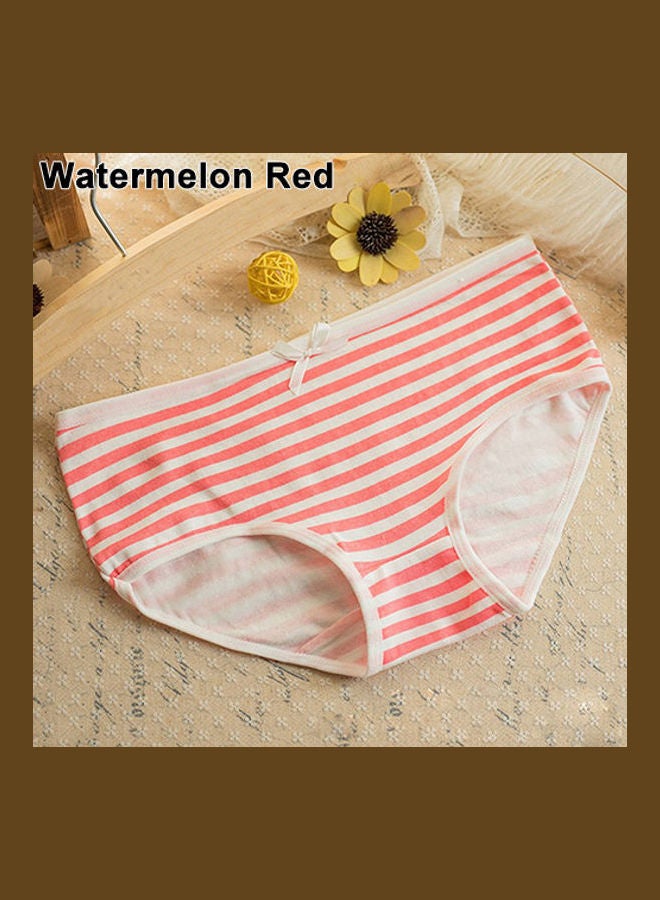 Summer Navy Style Striped Lovely Bowknot Decor Underwear Panties Briefs multicolour  - Image 1