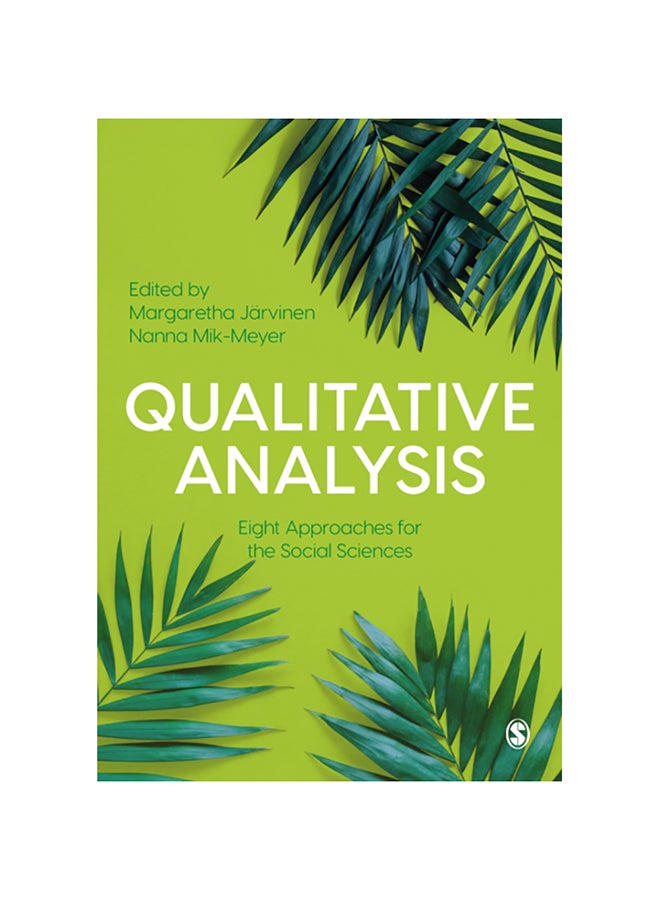 Qualitative Analysis: Eight Approaches For The Social Sciences paperback english - 2020