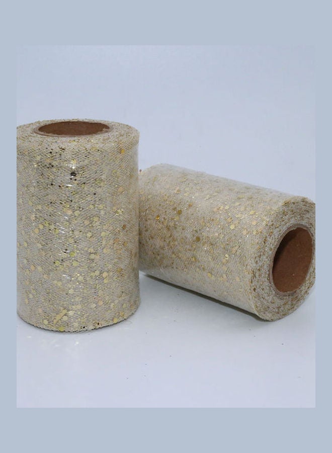 Generic - Glitter Sequin Net Fabric Tulle Spool Rolls Weddings Party Tutu Costume Decor Light Blue - Image 1